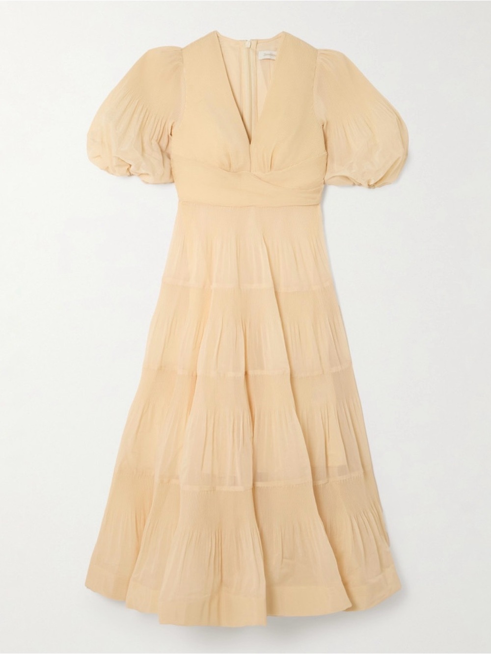 Zimmerman Jacaronda Pleated Midi Dress NWT SIZE 0P